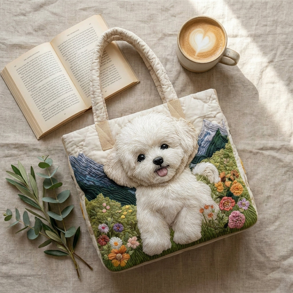 Handgefertigte gesteppte Tasche – Enchanted Dog