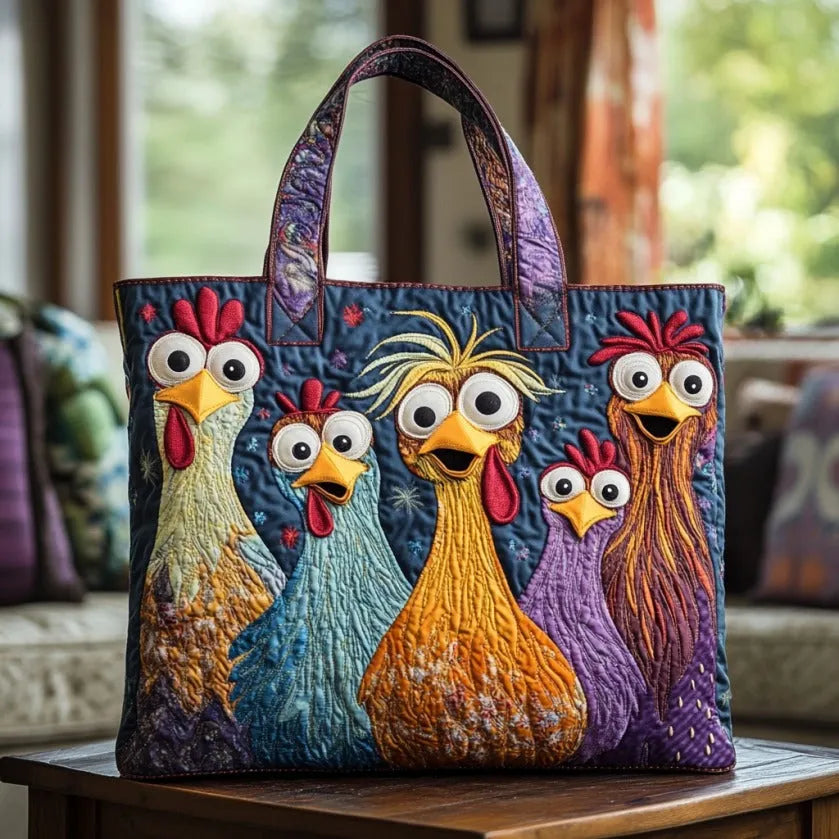 Artisan Bag – Fünf bunte Hühner