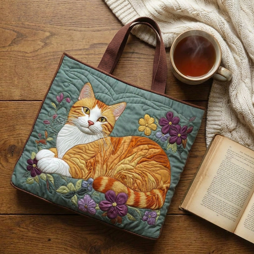 Handgefertigte Tasche – Orange Cat