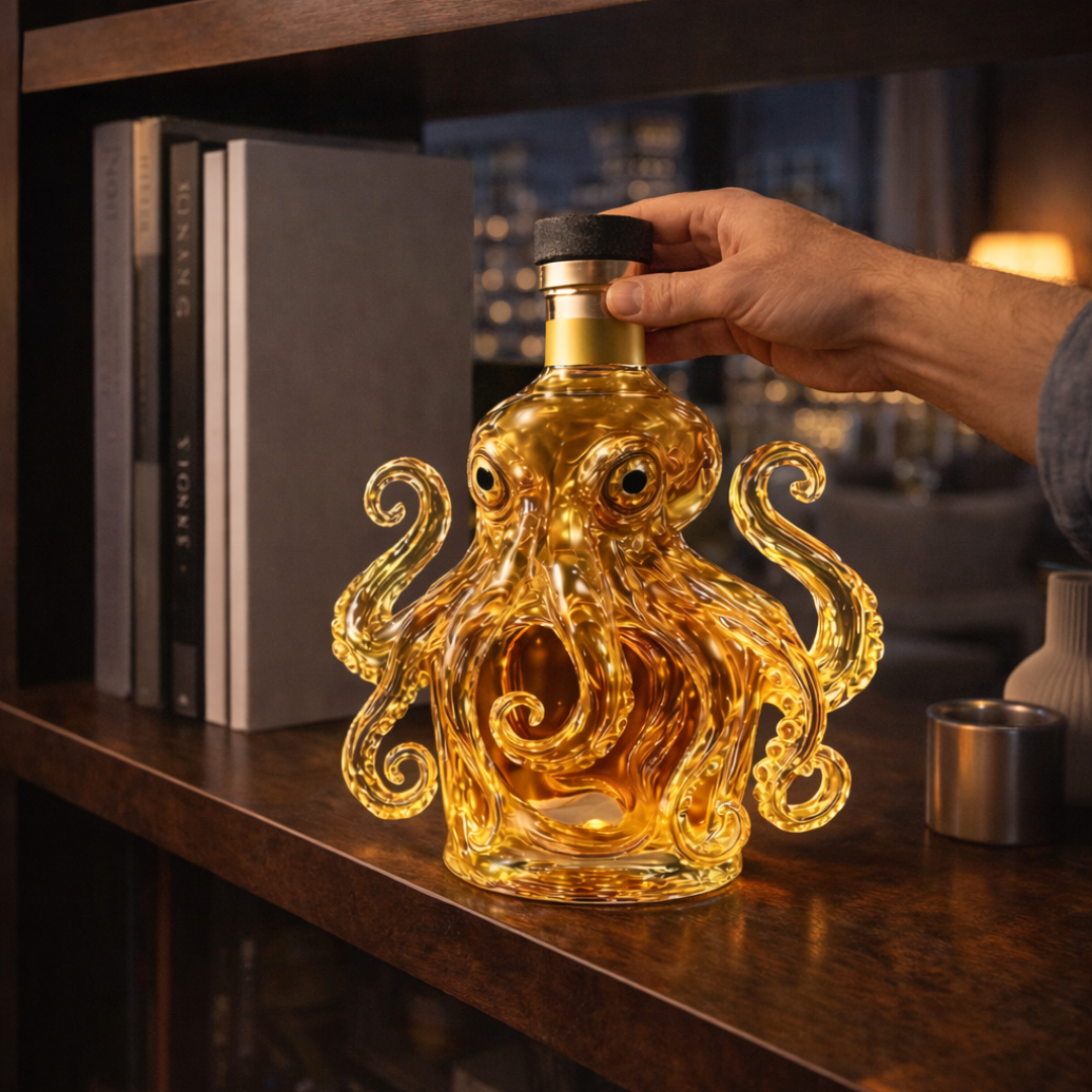 Whiskyflasche – Oktopus-Edition