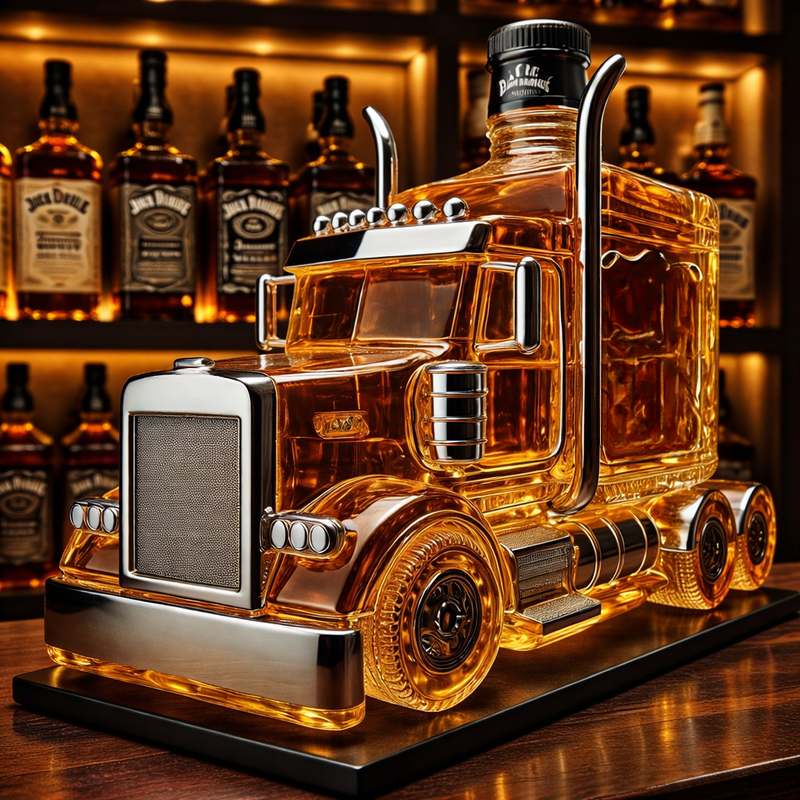 Sattelzug-Whiskykaraffe