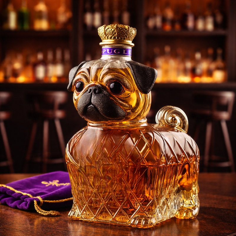 Whiskykaraffe – Französische-Bulldogge-Edition