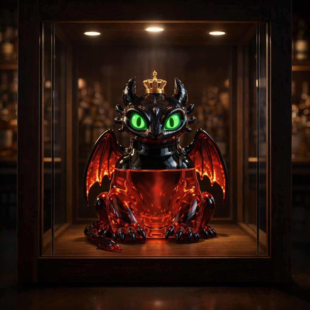Whiskyflasche – Drachen-Edition
