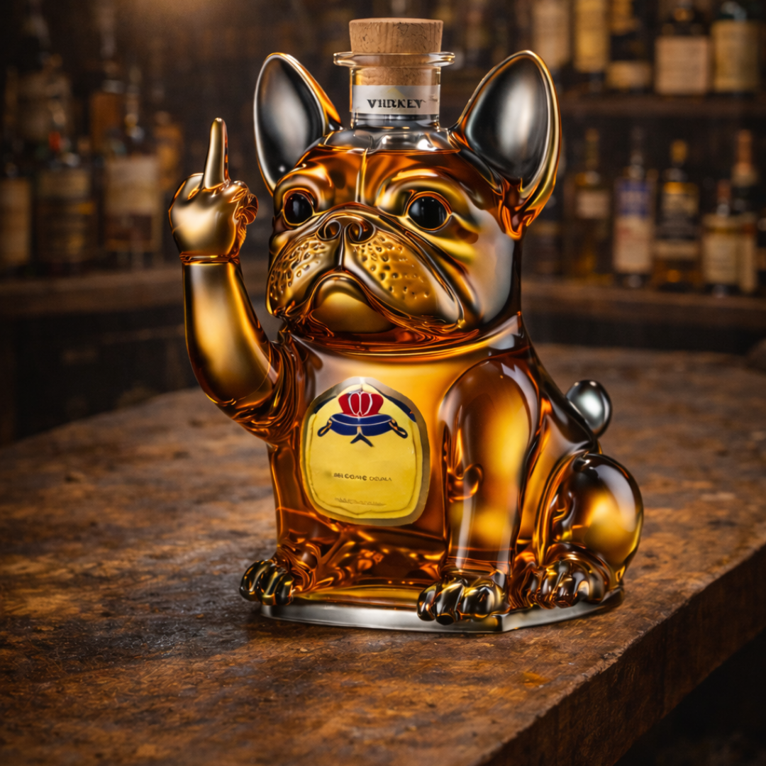Whiskyflasche – Hunde-Edition