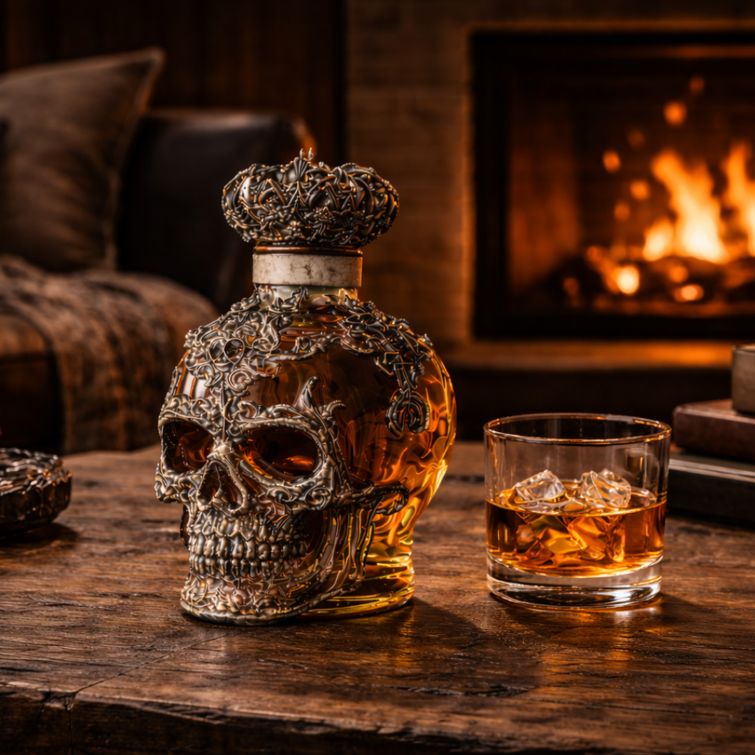 Whiskyflasche – Schädel-Edition