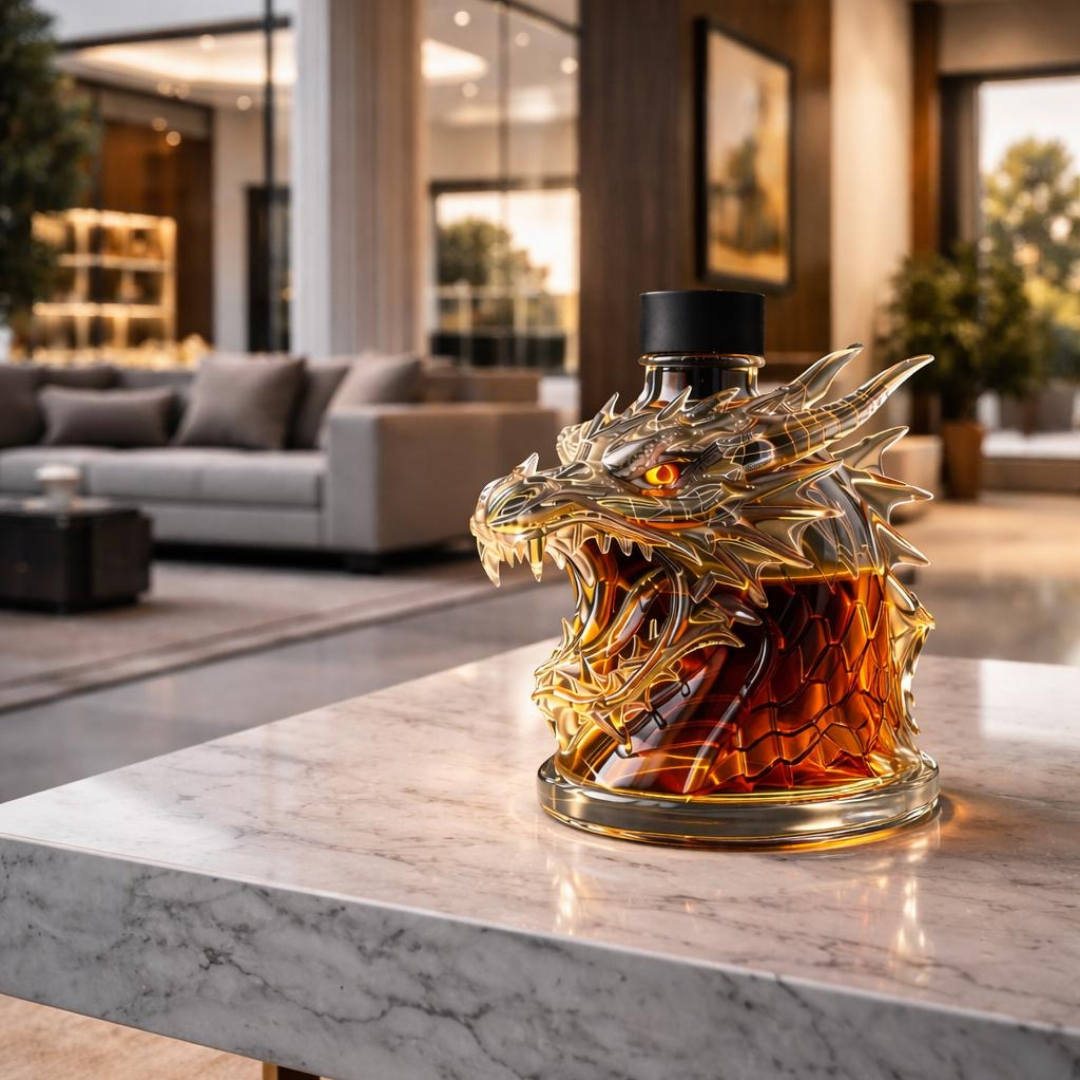 Whiskyflasche – Drachen-Edition
