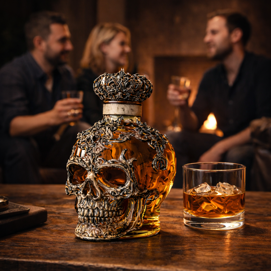 Whiskyflasche – Schädel-Edition