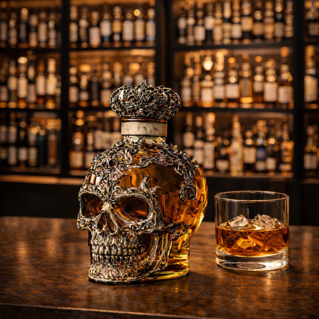 Whiskyflasche – Schädel-Edition