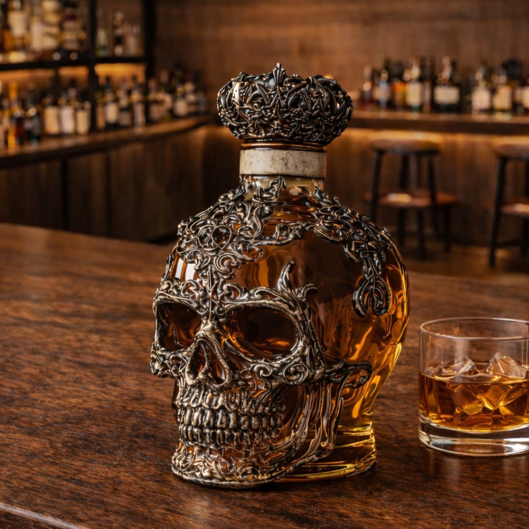 Whiskyflasche – Schädel-Edition