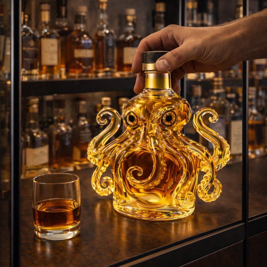 Whiskyflasche – Oktopus-Edition
