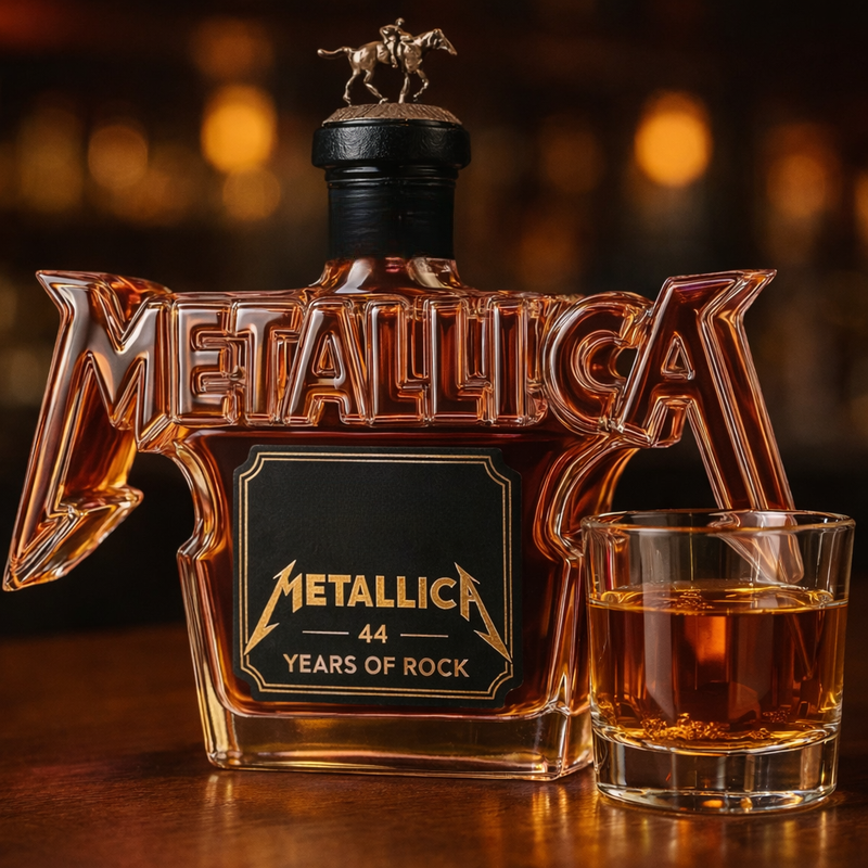 Whiskyflasche – Rock Metallica Edition