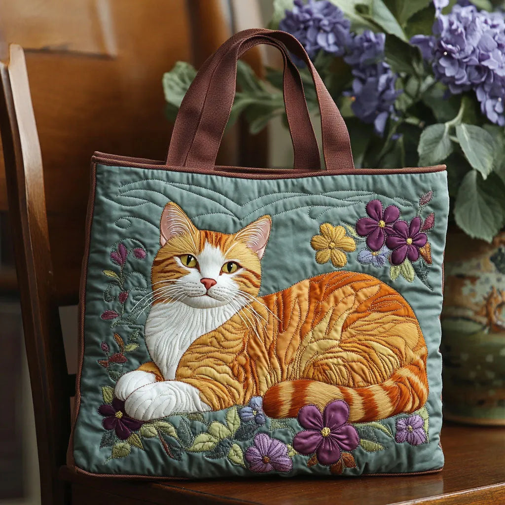 Handgefertigte Tasche – Orange Cat