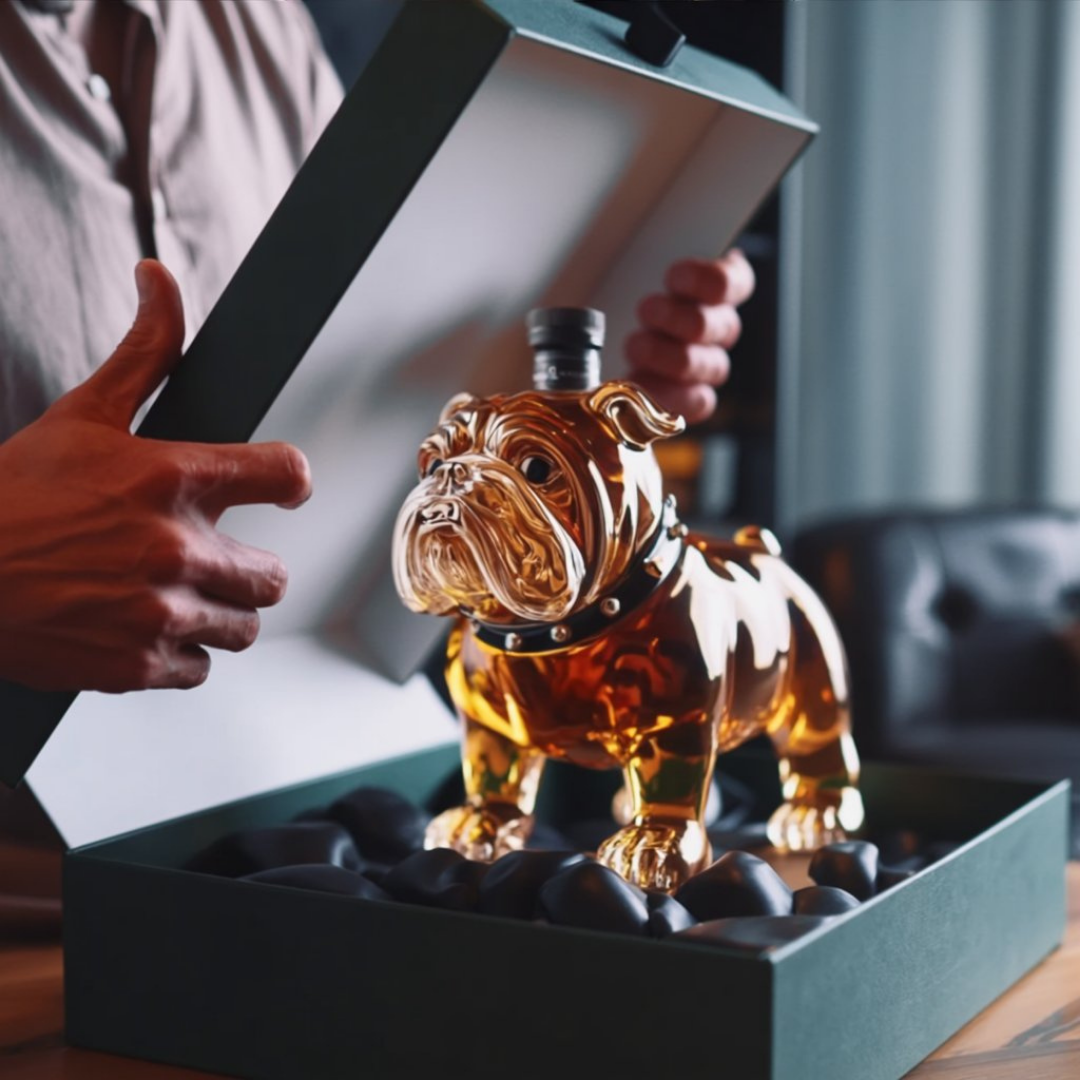 Whiskyflasche – Bulldog-Edition