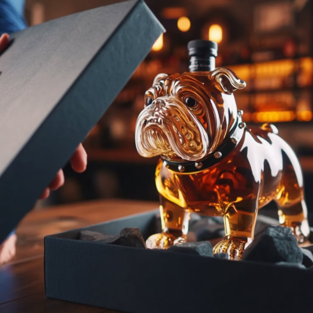 Whiskyflasche – Bulldog-Edition