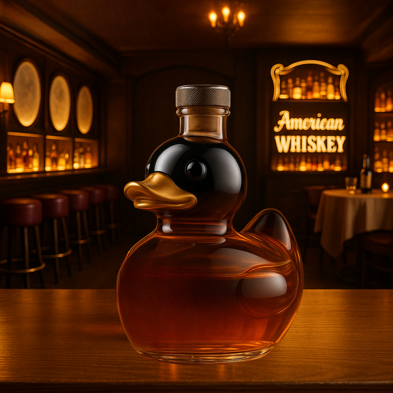 Whiskyflasche in Entenform