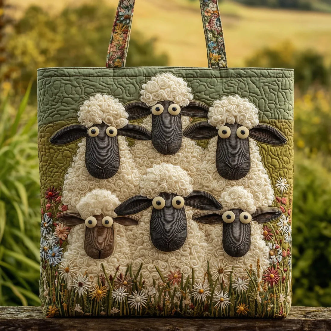 Handgefertigte Tasche – Five Sheep