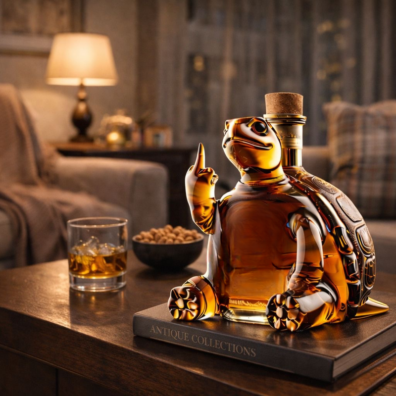 Whiskyflasche – Schildkröten Edition