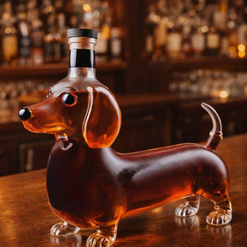 Whiskyflasche – Dackel Edition