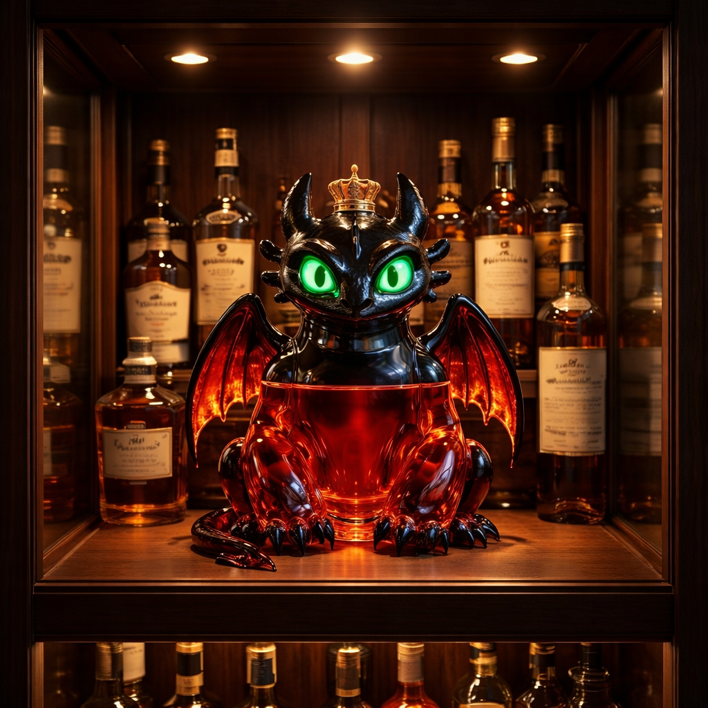 Whiskyflasche – Drachen-Edition