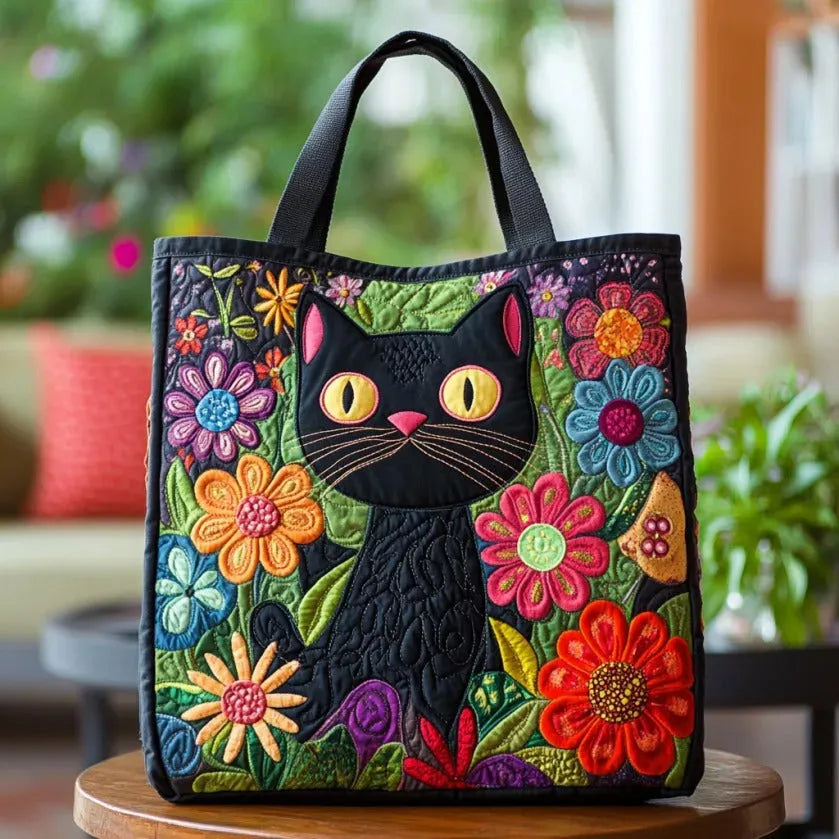 Gesteppte Tasche – Enchanted Black Cat