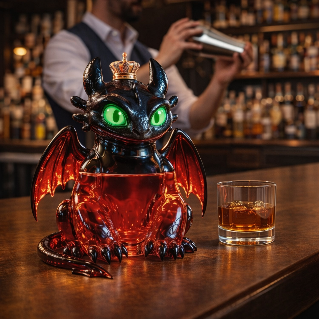Whiskyflasche – Drachen-Edition