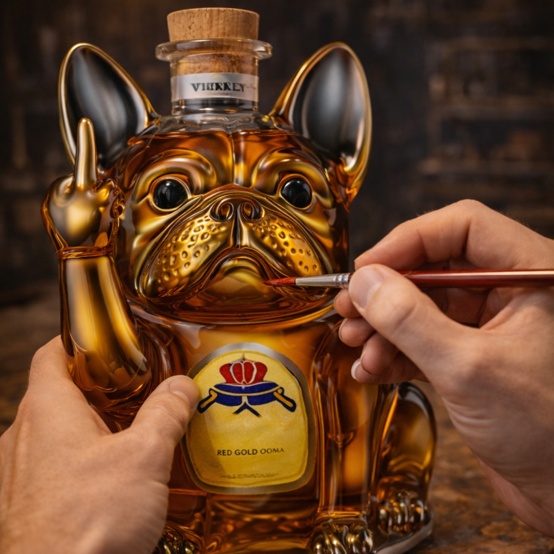 Whiskyflasche – Hunde-Edition