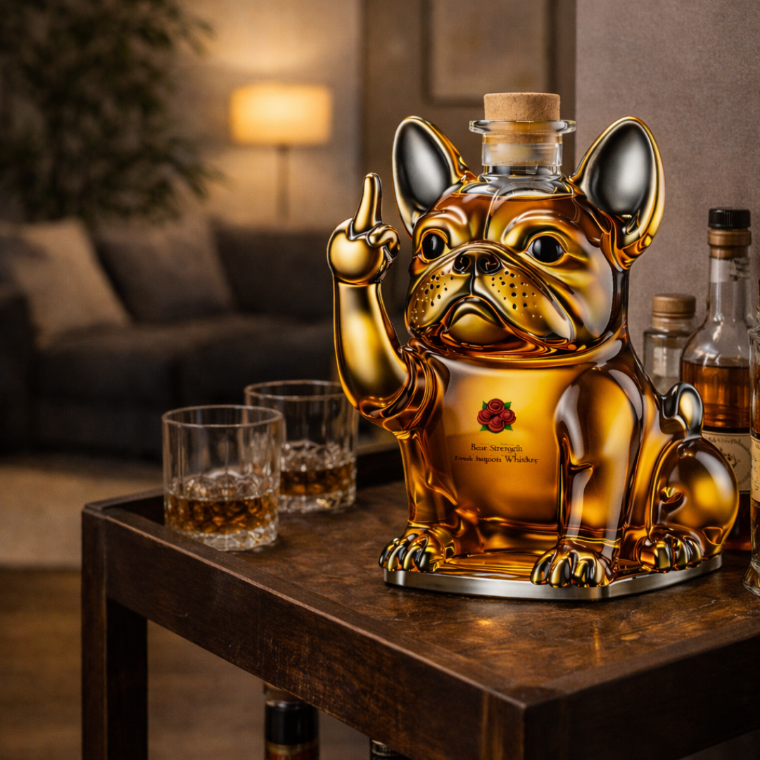 Whiskyflasche – Hunde-Edition