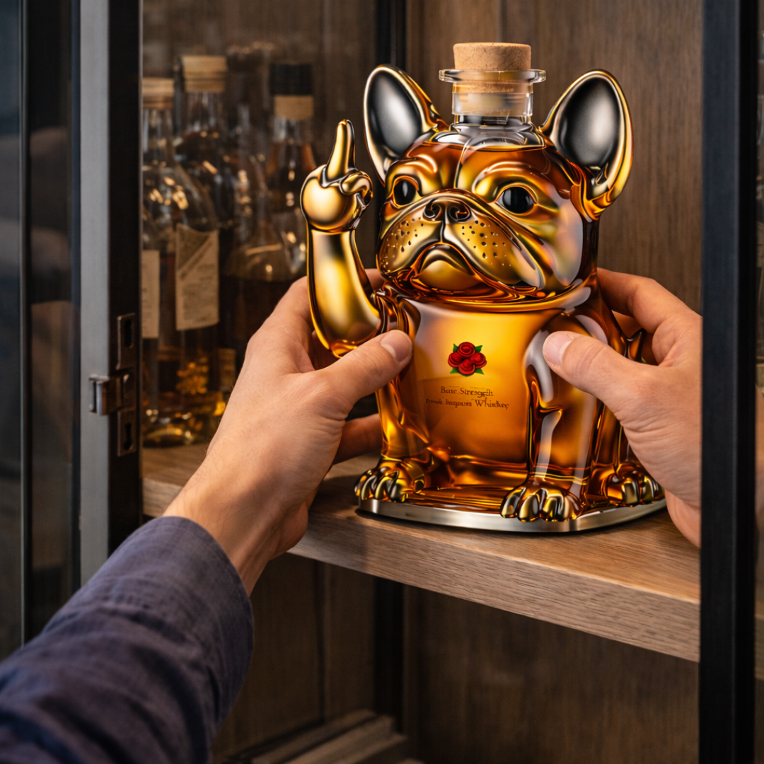 Whiskyflasche – Hunde-Edition