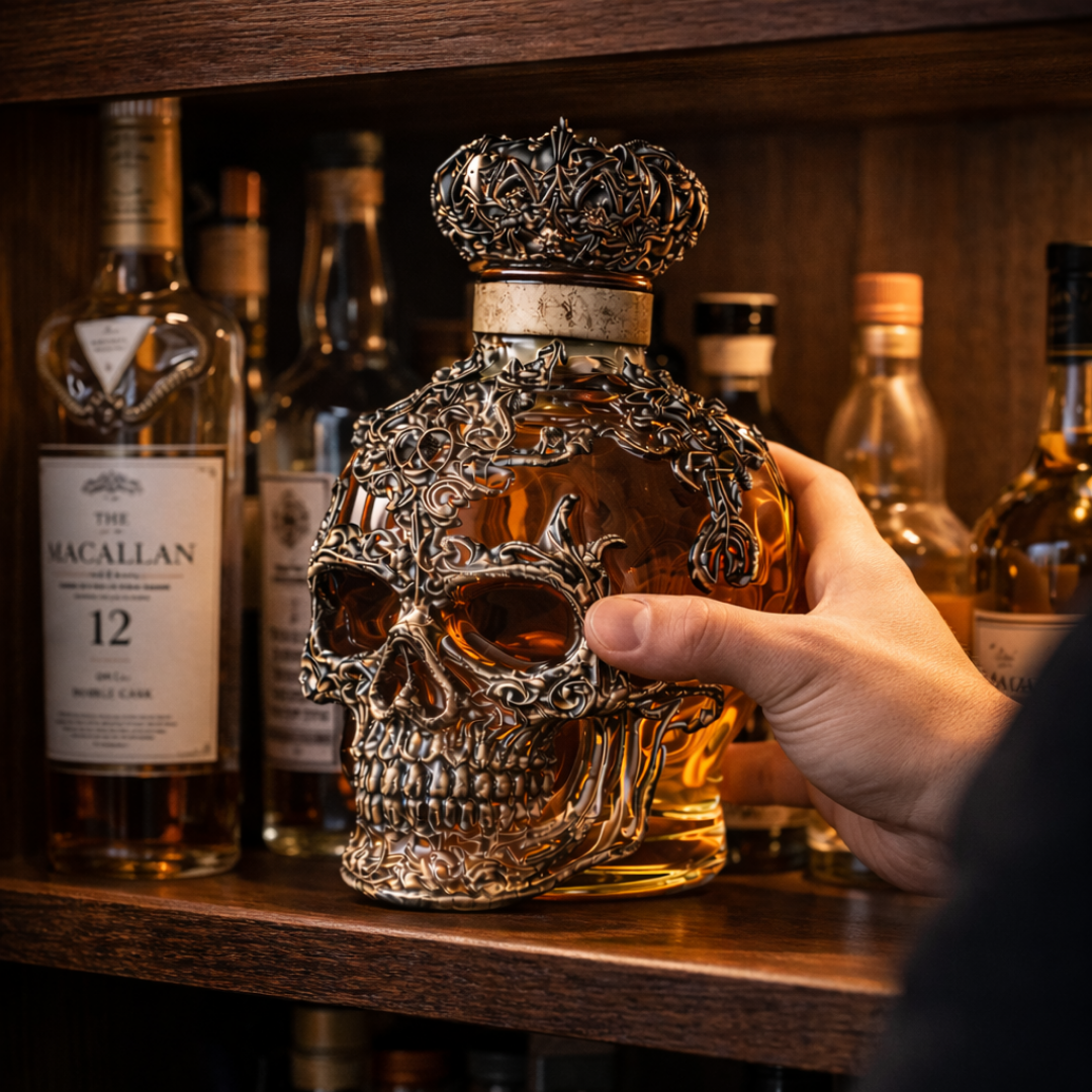 Whiskyflasche – Schädel-Edition