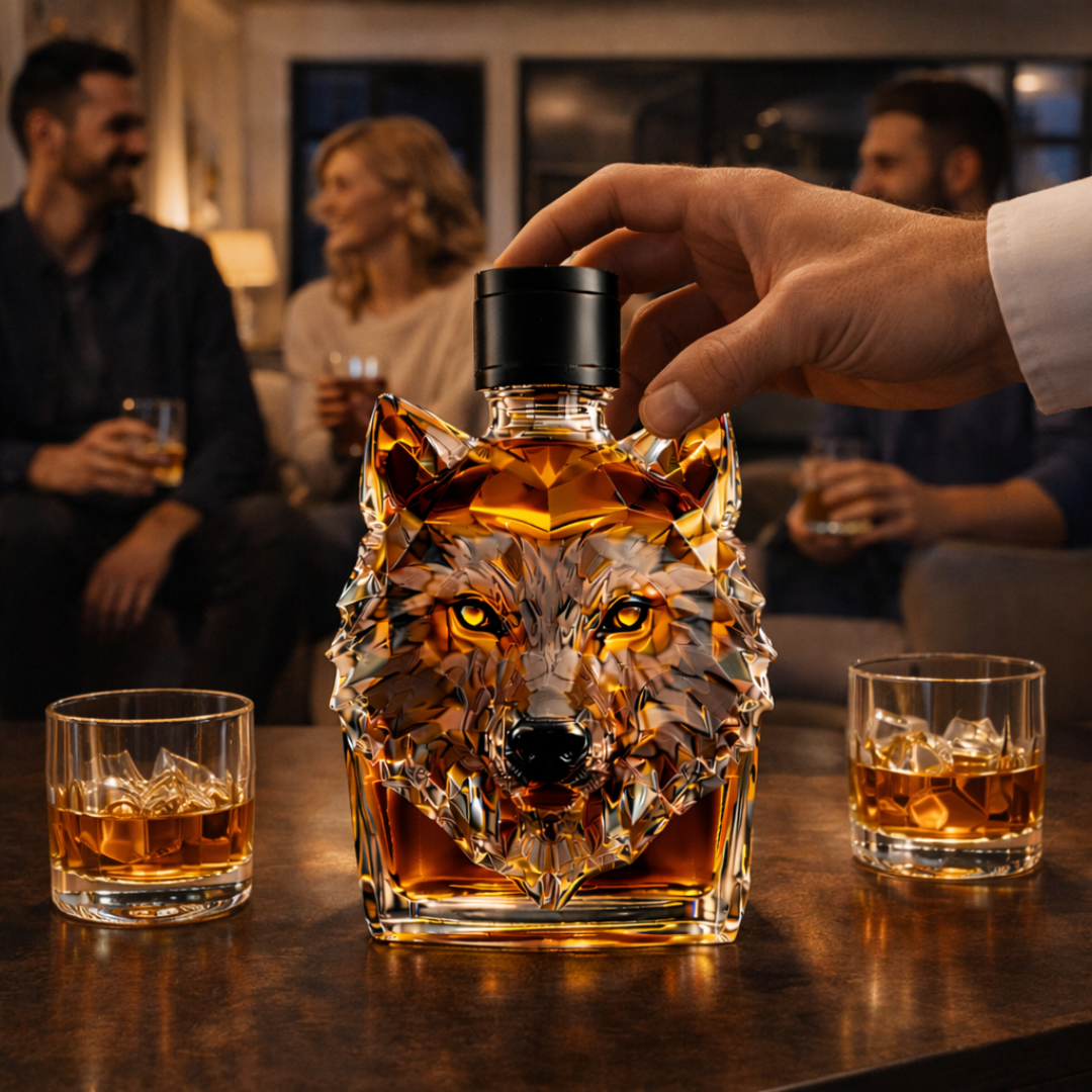 Whiskykaraffe – Wolfskopf-Edition