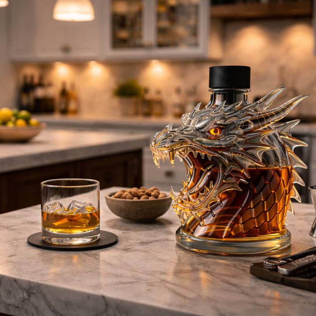 Whiskyflasche – Drachen-Edition