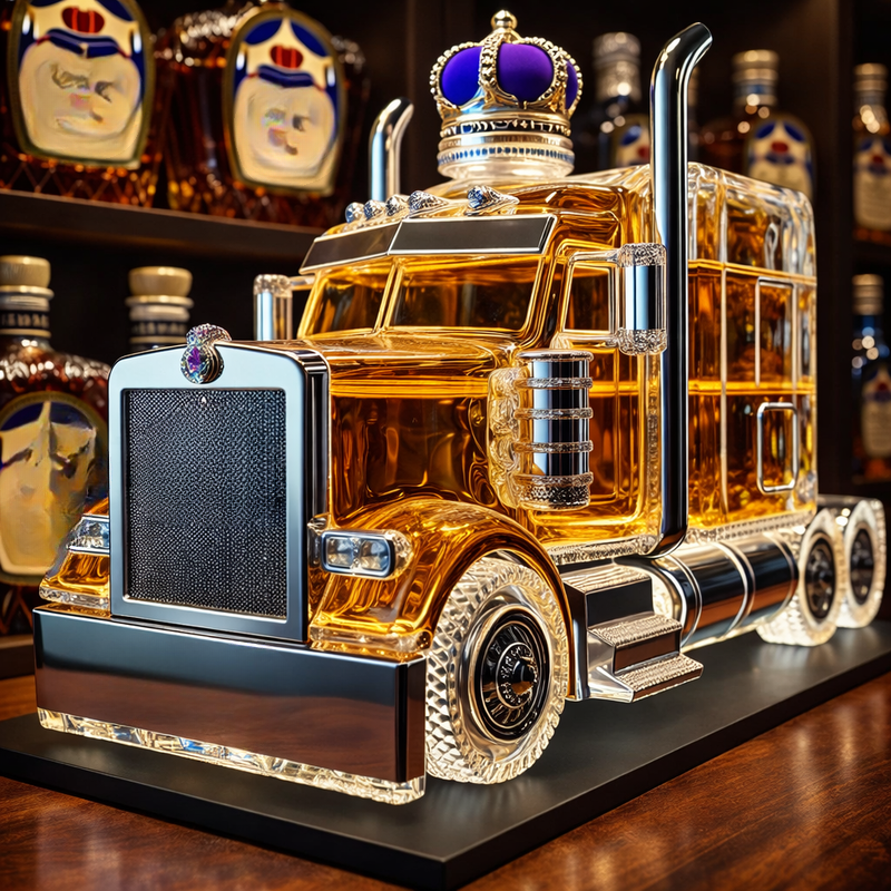 Sattelzug-Whiskykaraffe