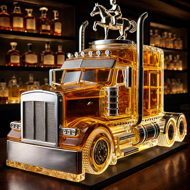 Sattelzug-Whiskykaraffe
