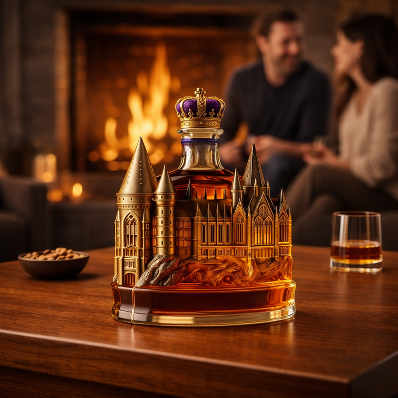 Whiskyflasche – Magische Schloss-Edition
