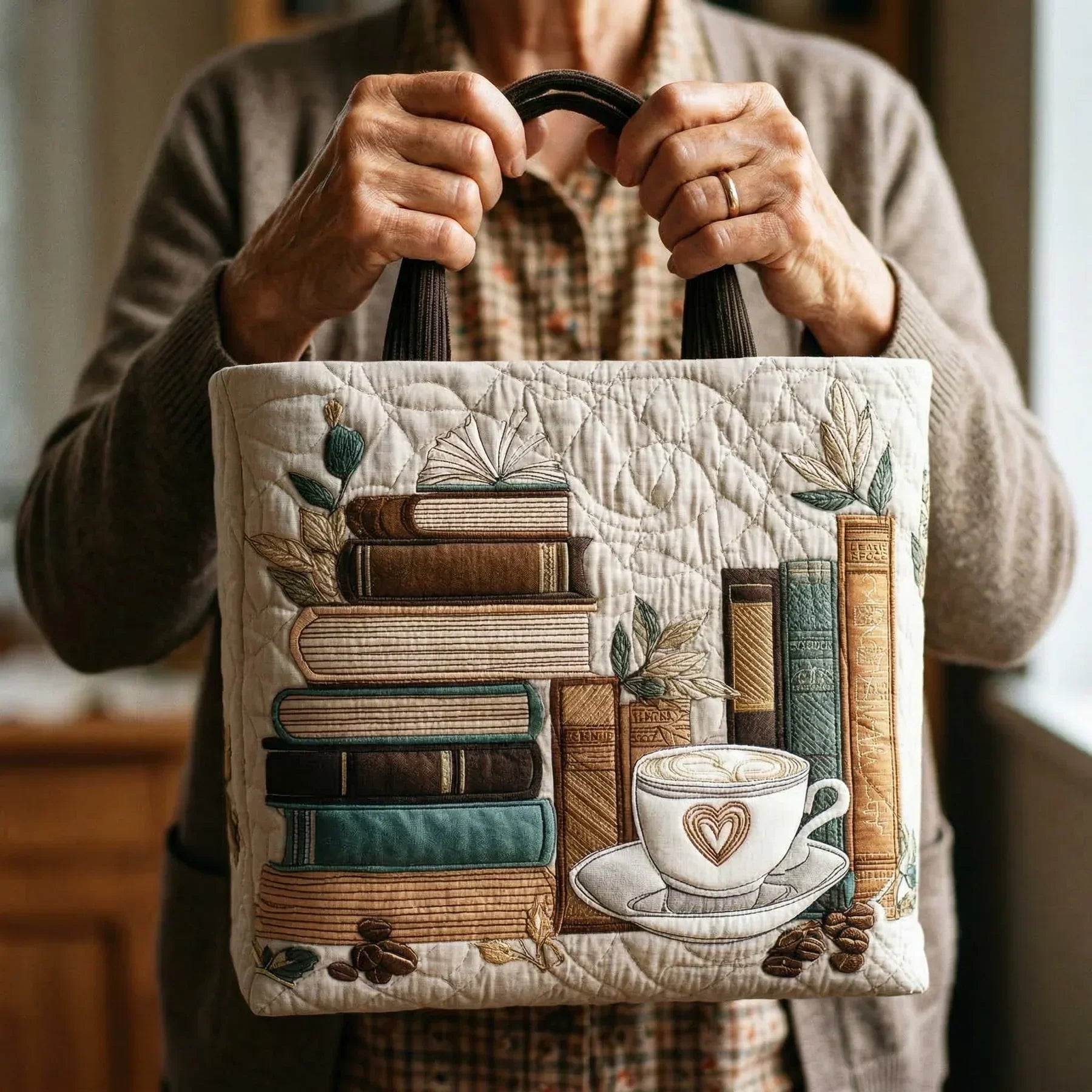 Handgefertigte Tragetasche – Coffee Chapter